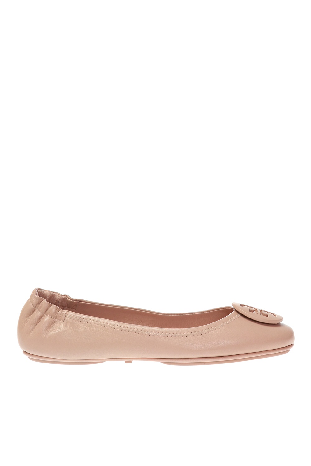 Tory Burch Leather ballet flats with logo | Women's Shoes | Vitkac